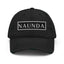 Naunda Word Patch Distressed Dad Hat (White) - Kima Kreates