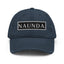 Naunda Word Patch Distressed Dad Hat (White) - Kima Kreates