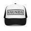 Naunda Word Patch Foam Trucker Hat (Black) - Kima Kreates