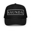 Naunda Word Patch Foam Trucker Hat (White) - Kima Kreates