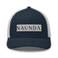 Naunda Word Patch Retro Trucker Cap (Black) - Kima Kreates