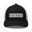Naunda Word Patch Retro Trucker Cap (Black) - Kima Kreates