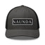 Naunda Word Patch Retro Trucker Cap (White) - Kima Kreates
