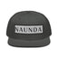 Naunda Word Patch Snapback Hat (Black) - Kima Kreates