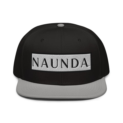 Naunda Word Patch Snapback Hat (Black) - Kima Kreates