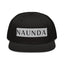 Naunda Word Patch Snapback Hat (Black) - Kima Kreates