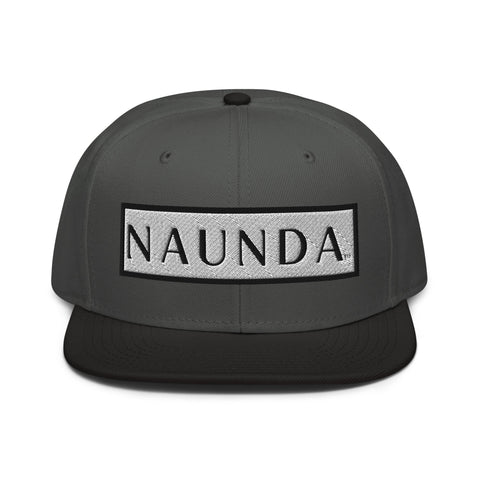 Naunda Word Patch Snapback Hat (Black) - Kima Kreates