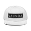 Naunda Word Patch Snapback Hat (White) - Kima Kreates