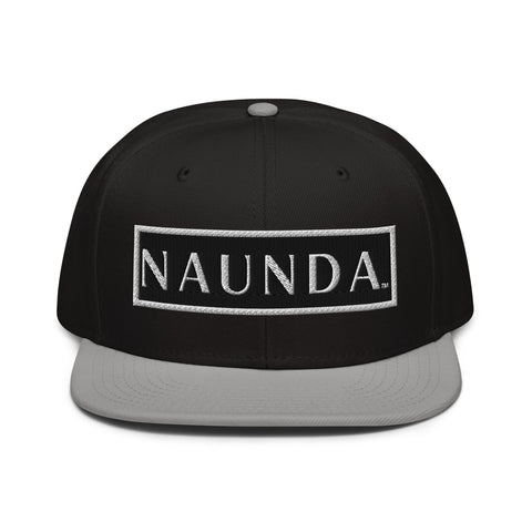 Naunda Word Patch Snapback Hat (White) - Kima Kreates