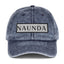 Naunda Word Patch Vintage Cotton Twill Cap (Black) - Kima Kreates
