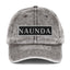 Naunda Word Patch Vintage Cotton Twill Cap (White) - Kima Kreates