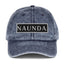 Naunda Word Patch Vintage Cotton Twill Cap (White) - Kima Kreates