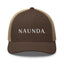 Naunda Word Retro Trucker Cap (White) - Kima Kreates