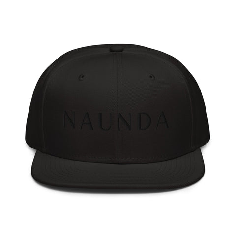 Naunda Word Snapback Hat (Black) - Kima Kreates