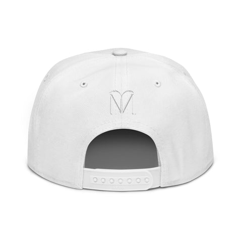Naunda Word Snapback Hat (White) - Kima Kreates
