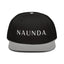 Naunda Word Snapback Hat (White) - Kima Kreates