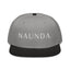Naunda Word Snapback Hat (White) - Kima Kreates
