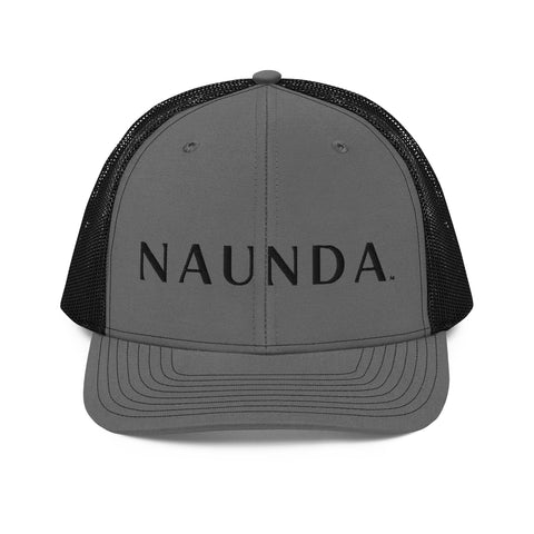 Naunda Word Snapback Trucker Cap (Black) - Kima Kreates