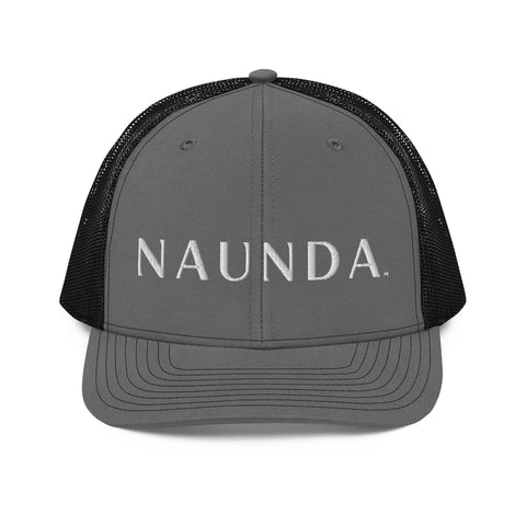Naunda Word Snapback Trucker Cap (WHITE) - Kima Kreates