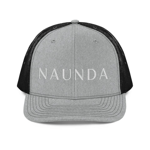 Naunda Word Snapback Trucker Cap (WHITE) - Kima Kreates