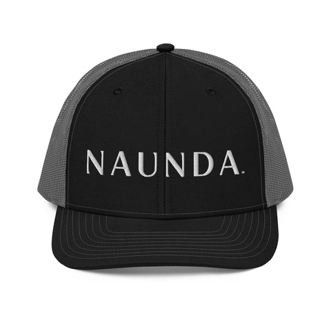 Naunda Word Snapback Trucker Cap (WHITE) - Kima Kreates