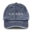 Naunda Word Vintage Cotton Twill Cap (White) - Kima Kreates