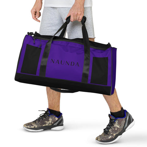 Naunda Word Violet Duffle Bag - Kima Kreates