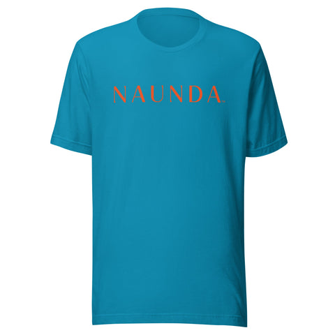 Naunda Word with Orange Logo Unisex T-Shirt - Kima Kreates