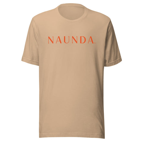 Naunda Word with Orange Logo Unisex T-Shirt - Kima Kreates