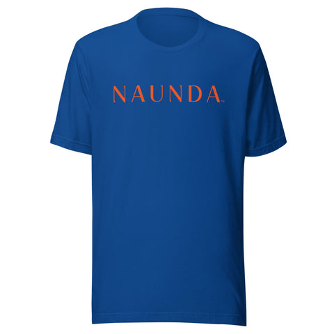 Naunda Word with Orange Logo Unisex T-Shirt - Kima Kreates