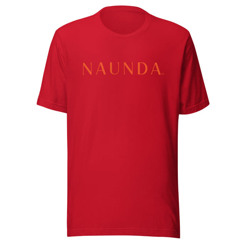 Naunda Word with Orange Logo Unisex T-Shirt - Kima Kreates
