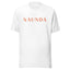 Naunda Word with Orange Logo Unisex T-Shirt - Kima Kreates