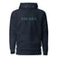 Naunda Word with Turquoise Logo Premium Unisex Hoodie - Kima Kreates