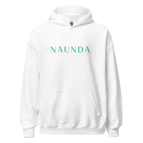 Naunda Word with Turquoise Logo Unisex Hoodie - Kima Kreates