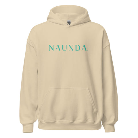 Naunda Word with Turquoise Logo Unisex Hoodie - Kima Kreates