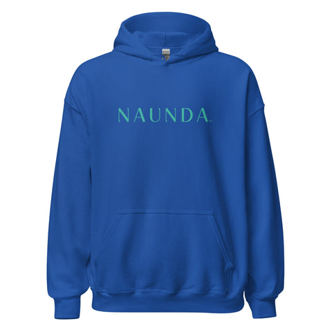 Naunda Word with Turquoise Logo Unisex Hoodie - Kima Kreates