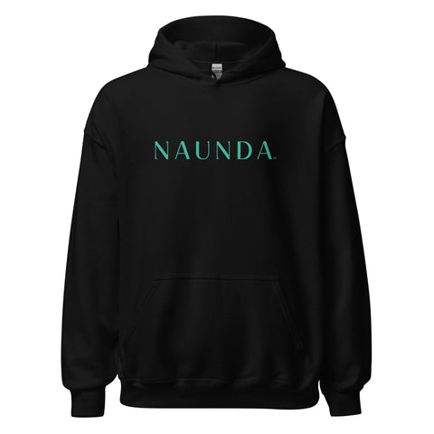 Naunda Word with Turquoise Logo Unisex Hoodie - Kima Kreates