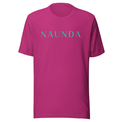 Naunda Word with Turquoise Logo Unisex T-Shirt - Kima Kreates