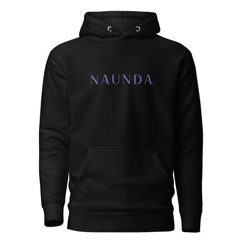 Naunda Word with Violet Logo Premium Unisex Hoodie - Kima Kreates