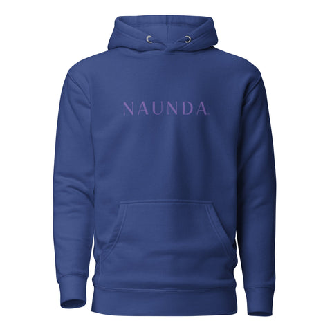 Naunda Word with Violet Logo Premium Unisex Hoodie - Kima Kreates