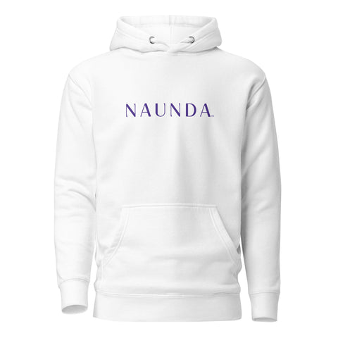 Naunda Word with Violet Logo Premium Unisex Hoodie - Kima Kreates
