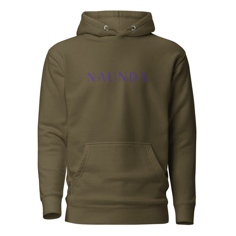 Naunda Word with Violet Logo Premium Unisex Hoodie - Kima Kreates