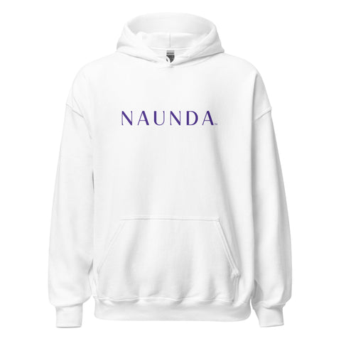 Naunda Word with Violet Logo Unisex Hoodie - Kima Kreates
