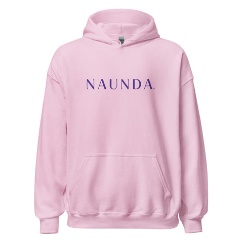Naunda Word with Violet Logo Unisex Hoodie - Kima Kreates