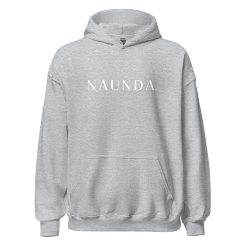 Naunda Word with White Logo Unisex Hoodie - Kima Kreates