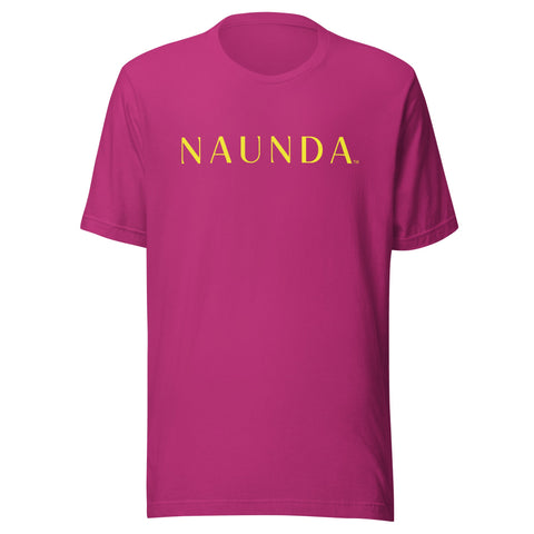 Naunda Word with Yellow Logo Unisex T-Shirt - Kima Kreates