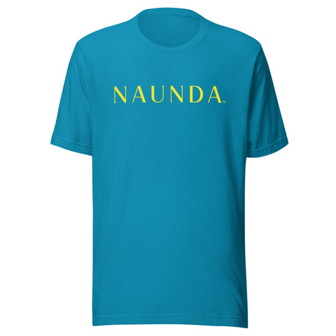 Naunda Word with Yellow Logo Unisex T-Shirt - Kima Kreates