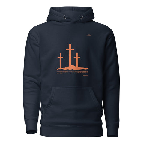 SCRIPTURE with Orange Logo Premium Unisex Hoodie - Kima Kreates