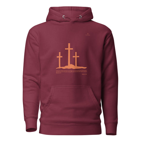 SCRIPTURE with Orange Logo Premium Unisex Hoodie - Kima Kreates