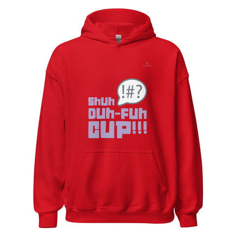 SHUH DUH FUH CUP with Lavender Logo Unisex Hoodie - Kima Kreates